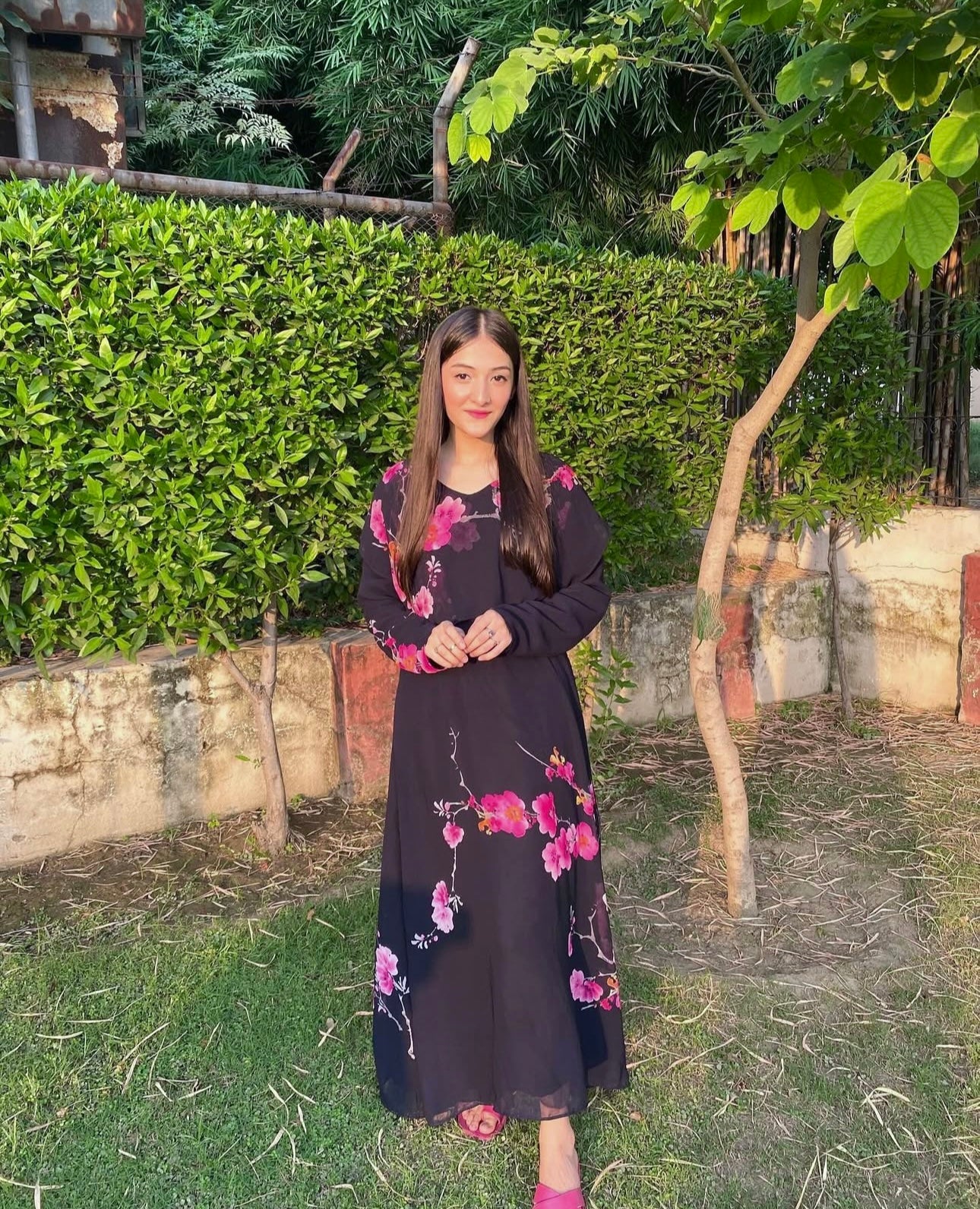 Elegent Chiffon Flared Frock