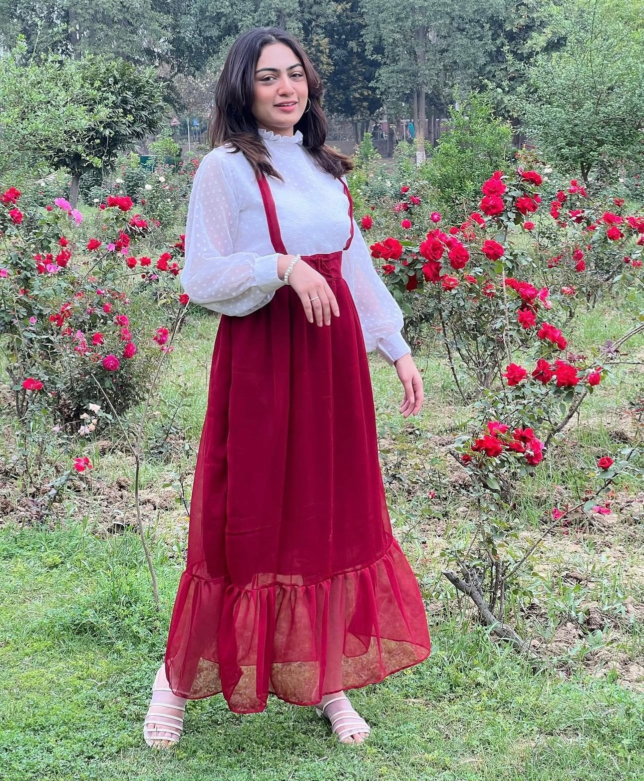 Elegant full flared frock