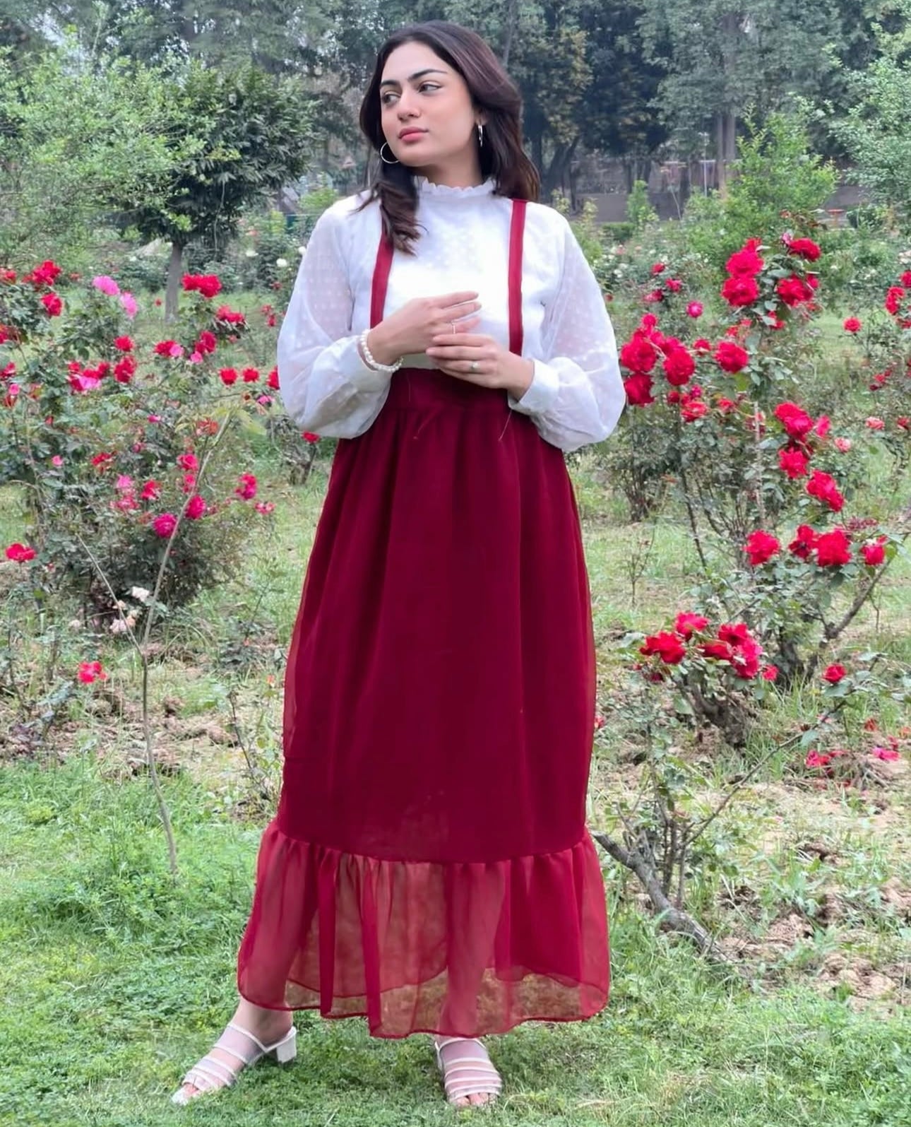 Elegant full flared frock