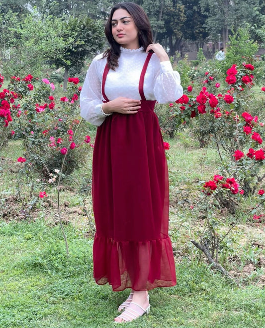 Elegant full flared frock