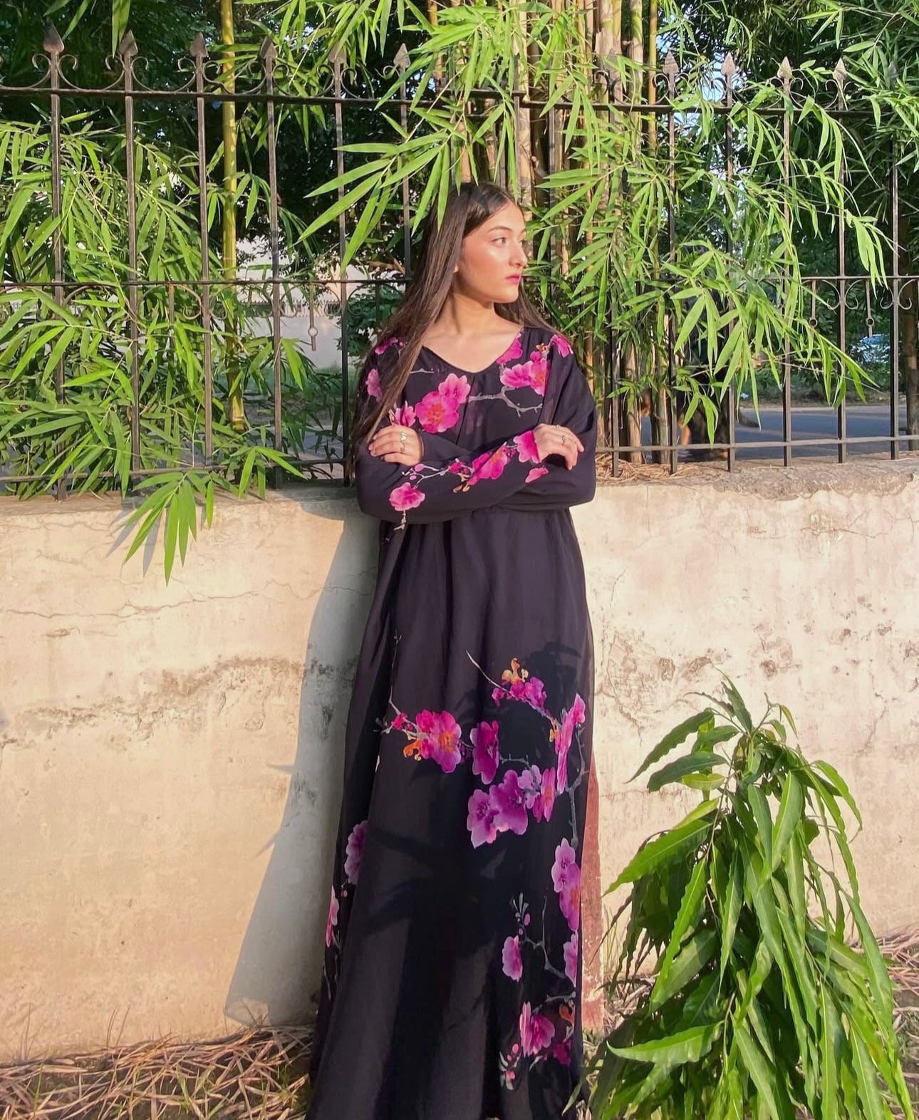 Elegent Chiffon Flared Frock