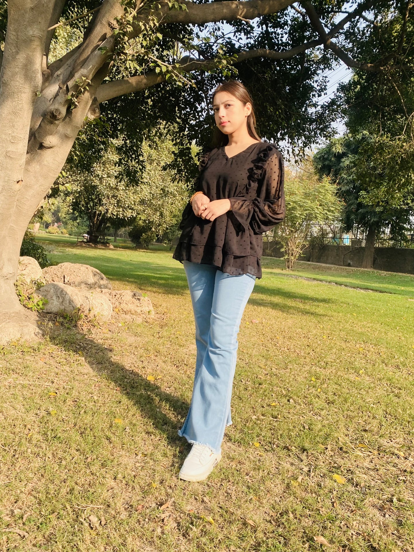 Top with jeans
