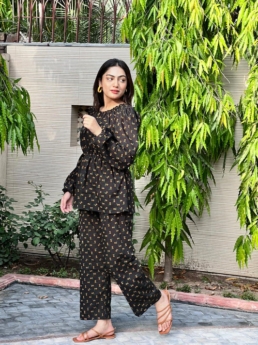 Lawn floral Co-ord set
