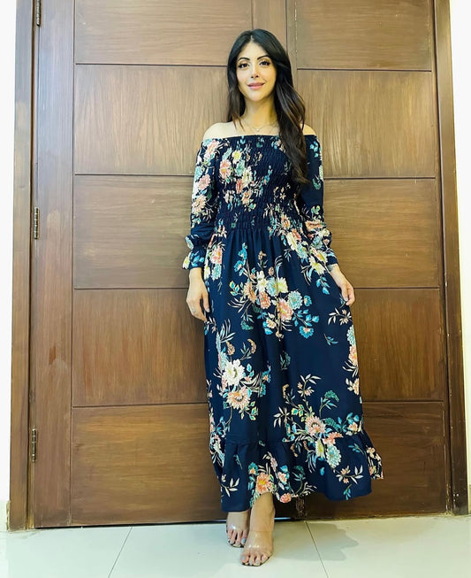 Elegant full flared frock