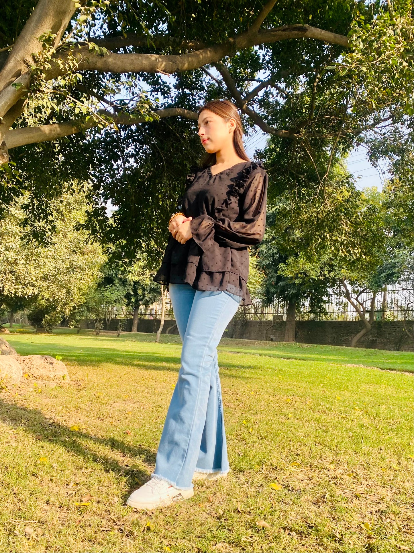 Top with jeans