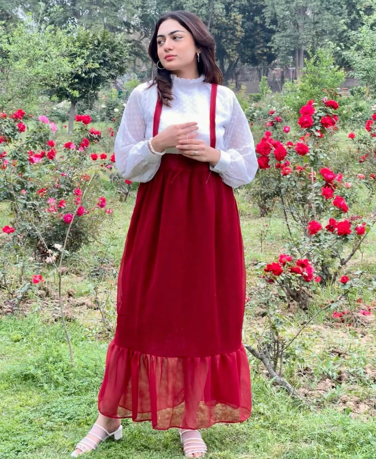 Elegant full flared frock