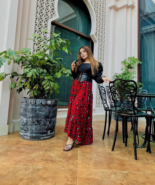 Elegant Contrast Frock