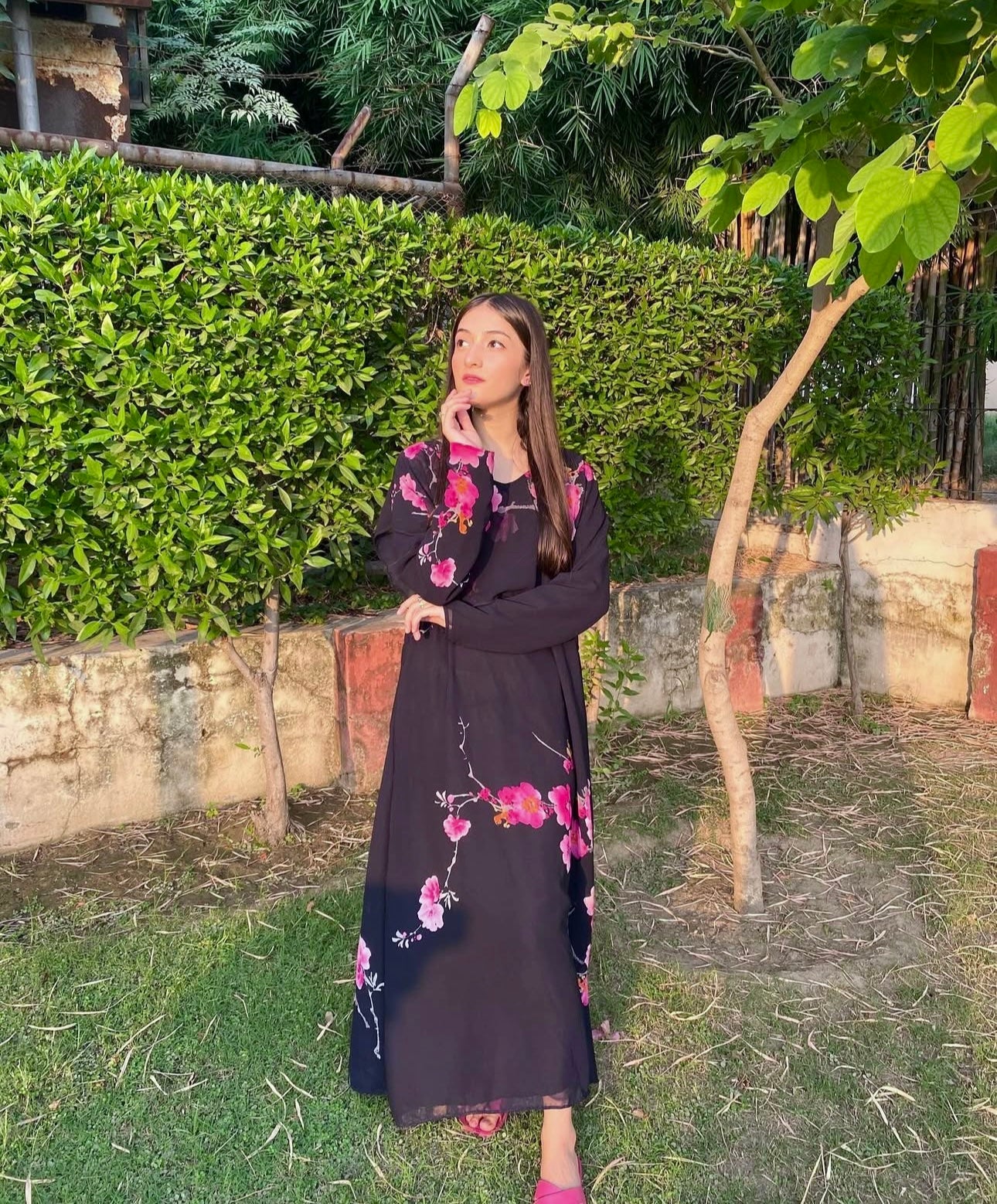 Elegent Chiffon Flared Frock