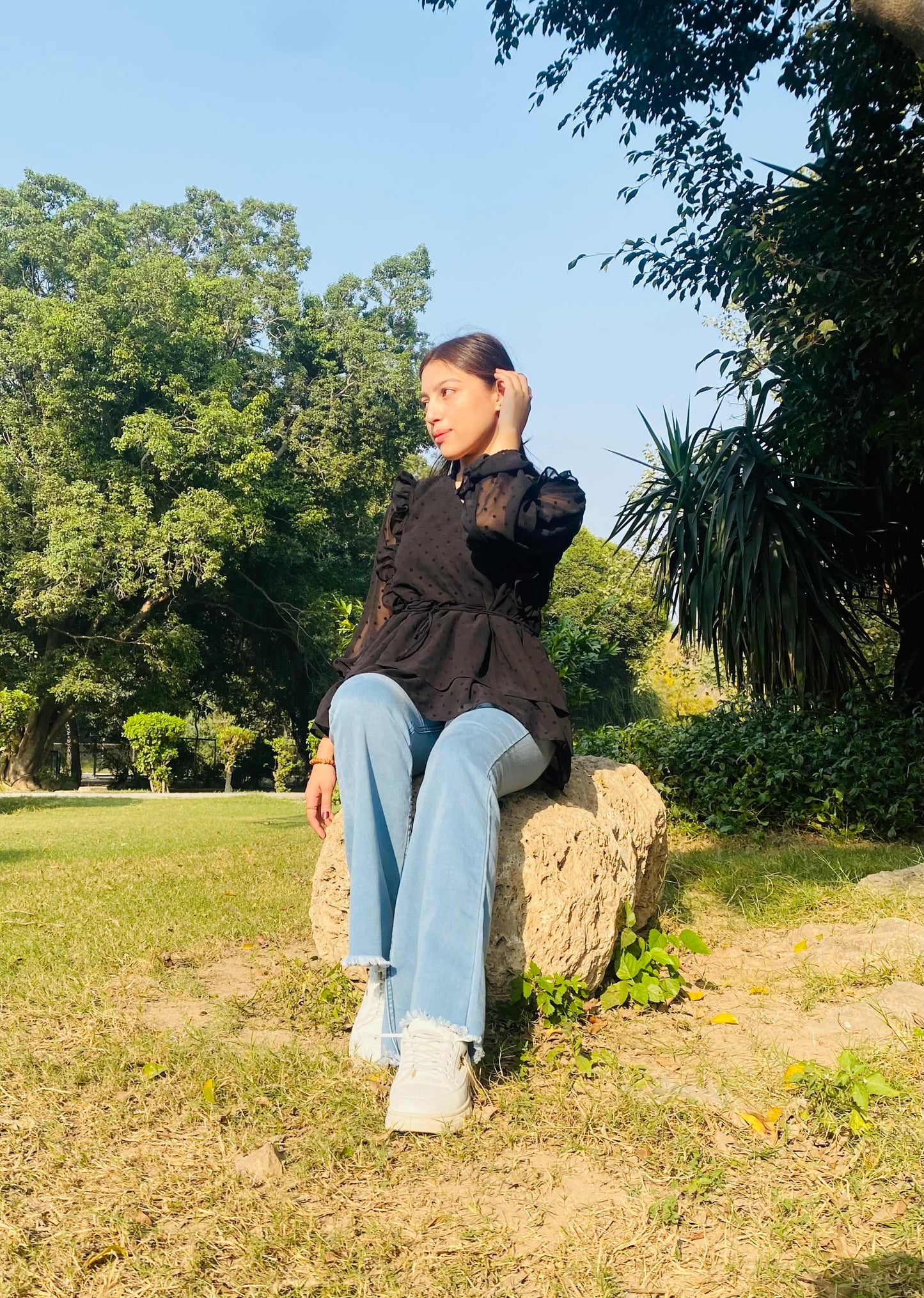 Top with jeans