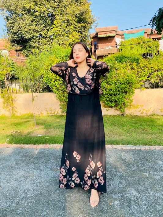 Elegant flared dress