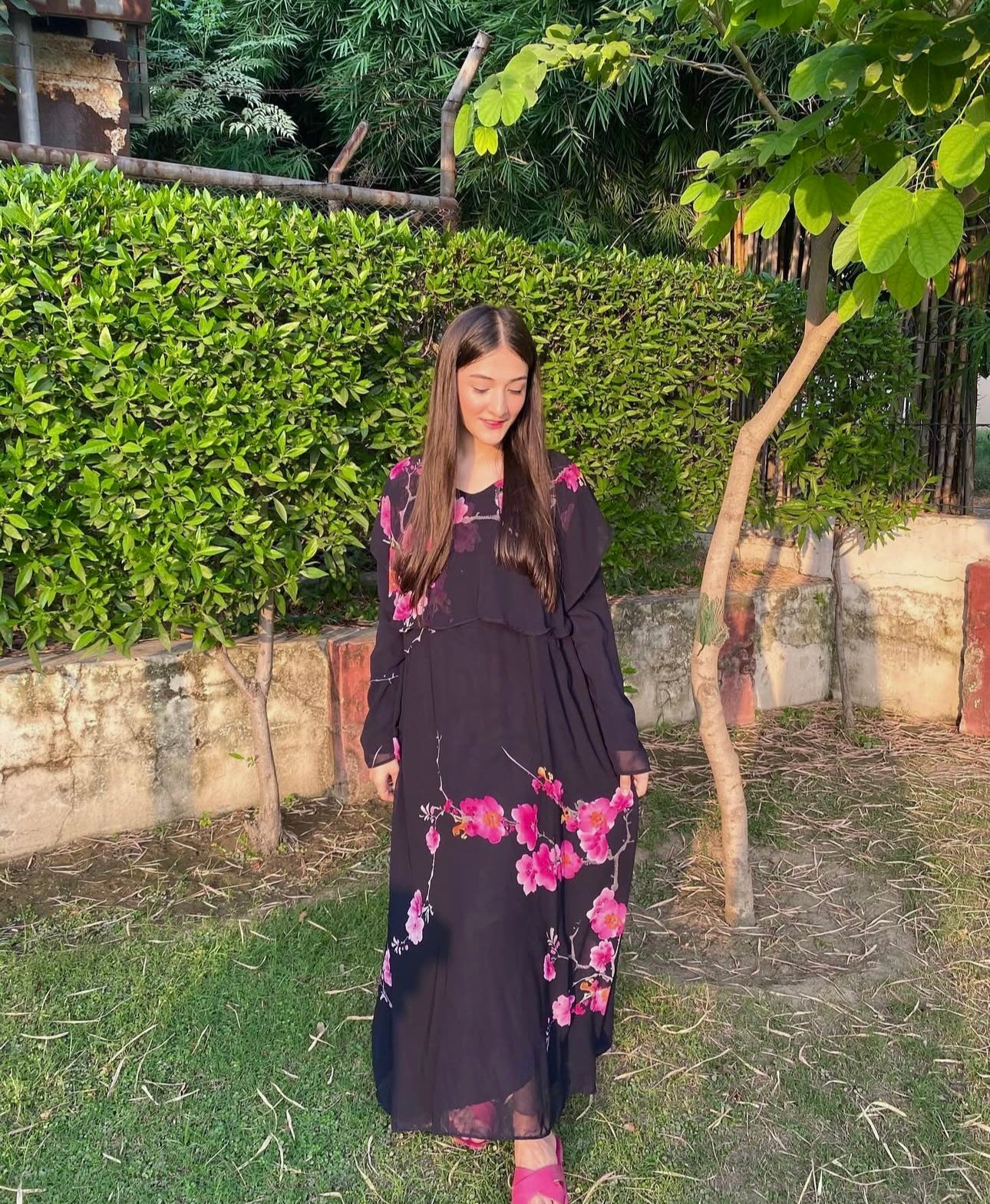 Elegent Chiffon Flared Frock