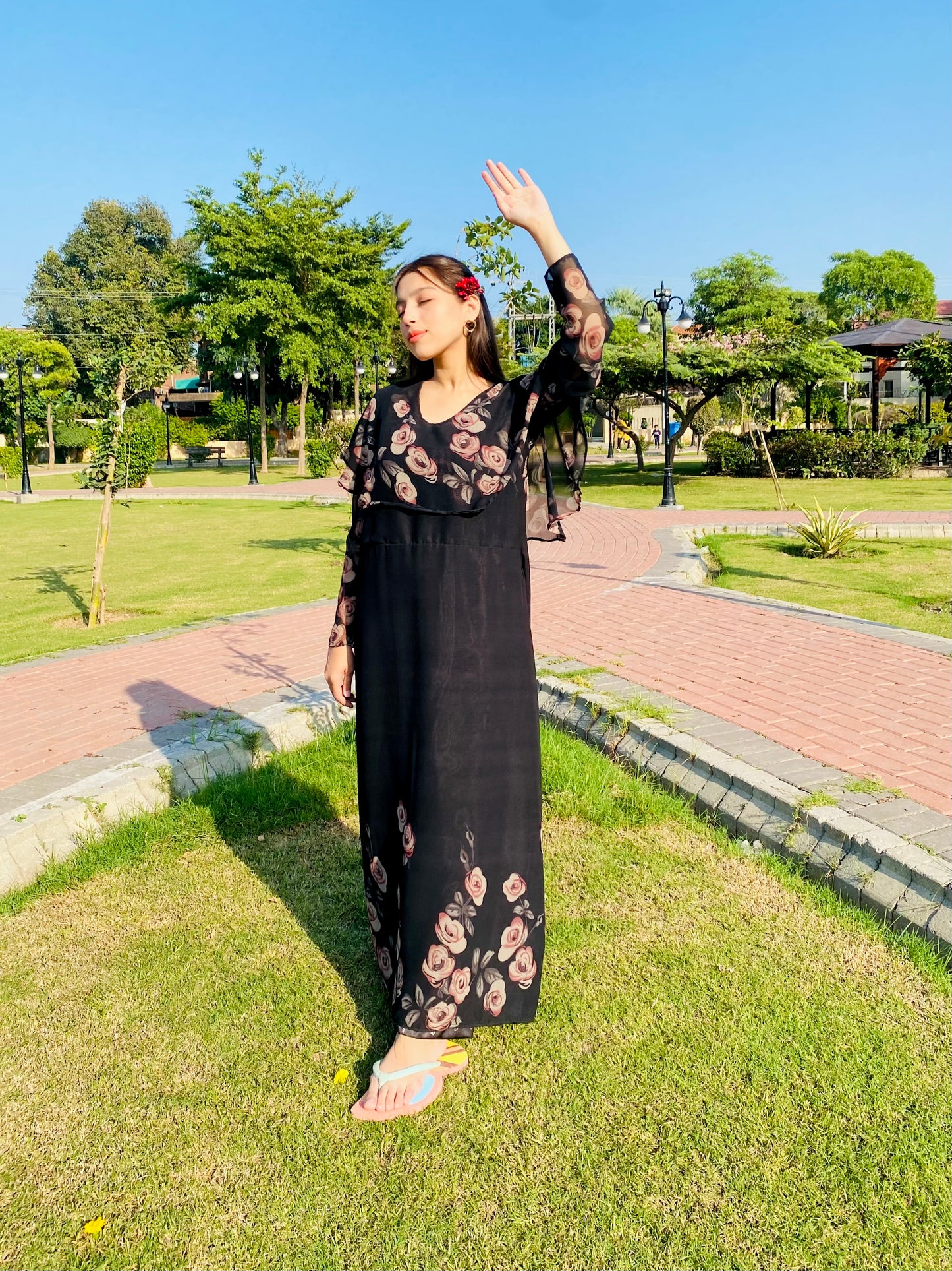 Elegant flared dress