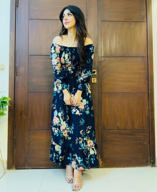 Elegant full flared frock